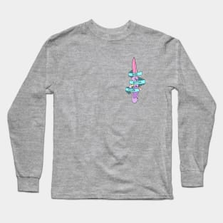 Bad Bitch Club Pastel Knife Pocket Tee Long Sleeve T-Shirt